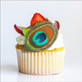 thumbnail image 2 of Edible Peacock Feathers - Set of 12 - Cake Decorations, Cupcake Topper, 2 of 4