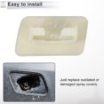 thumbnail image 7 of Unique Bargains Front Right Side Bumper Headlight Washer Nozzle Cover Cap for BMW X3 3.0L L6 2007-2008 Bumper Trim Nozzle Cover No.61673443132 White 1 Pcs, 7 of 7