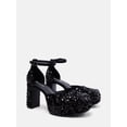 thumbnail image 2 of No Boundaries Women's Platform Dress Sequin Heels, 2 of 6