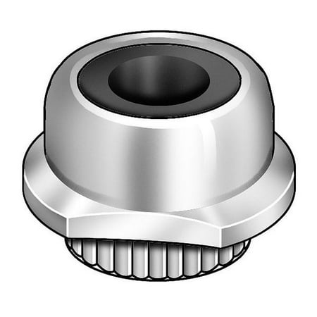 

ZoroSelect Captive Locknut #2-56 Steel ZP PK10