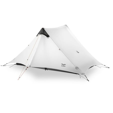 MIER Ultralight Tent 3-Season Backpacking Tent for 1-Person, 2-Person or 3 Person, Camping, Trekking, Kayaking, Climbing, Hiking (Trekking Pole is NOT Included) white, (Best Trekking Pole Tent)