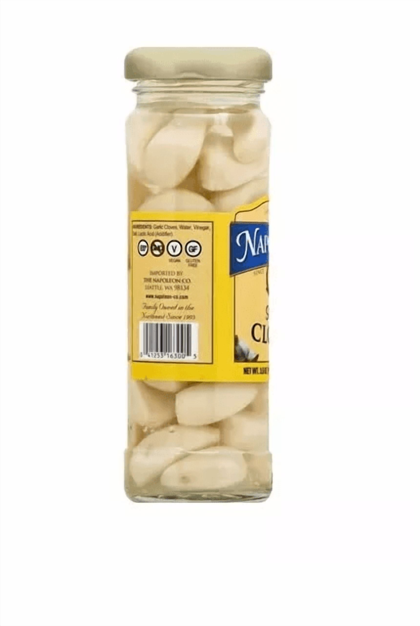 Pickled Garlic Cloves Six (6) Small Glass Jars NT. WT. 3.5oz.