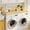 Oak, variant on Washer Dryer Countertop with Non-slip Pads, Laundry Wood Shelf Topper with Edge, 54" Width x 27.5" Depth Double Layer Organizer for Washer and Dryer Laundry Hamper Counter Storage Organization (GRAY)