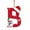 B, variant on Anhility Initials Christmas Ornaments for Tree 2D Acrylic Personalized Snowman Decorative Monogram Pendants with Santa Hat 26 Letters Christmas Hanging Decorations for DIY Crafts Xmas Home Decor, K