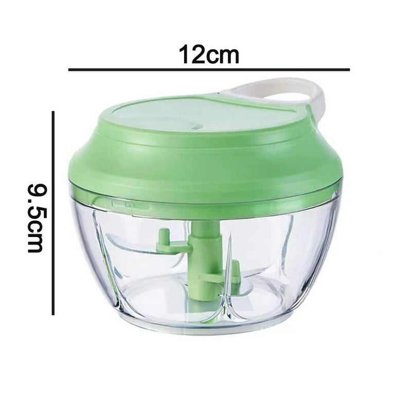 Ourokhome Hand Pull Food Processor - Portable Manual String Vegetable  Chopper Small Kitchen Speed Mincer for Veggie