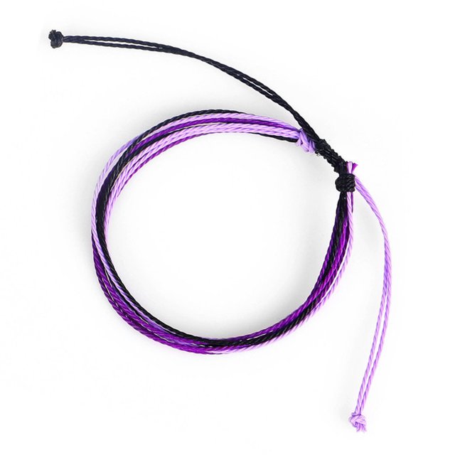 Minnieouse de hilo, joyería estética, cómodas pulseras bohemias, accesorio de moda Universal, regalo creativo para chicas adolescentes Ropa, zapatos y accesorios Miscelánea Púrpura + Negro Minnieouse AP009518-10