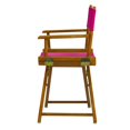 thumbnail image 3 of 18" Director's Chair Honey Oak Frame-Magenta Canvas, 3 of 5