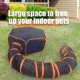thumbnail image 2 of Small Animal Playpen with Fun Surround Tunnel & Top Cover - Perfect for Guinea Pigs, Hedgehogs, and Rabbits! Breathable & Transparent Pop Open Exercise Yard Fence in Anti-Escape Orange., 2 of 4