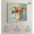 thumbnail image 2 of Pitcher Of Spring Flowers Canvas Flower Vase Glam Wall Art by Art Remedy, White Frame, 12" x 12", 2 of 7