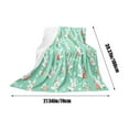 thumbnail image 3 of Yyuenw Happy Easter Bed Blanket 39 x 27in Cute Rabbit Flannel Fleece Throw Blanket Soft Lightweight Blanket Easter Decorations for Livingroom, 3 of 5