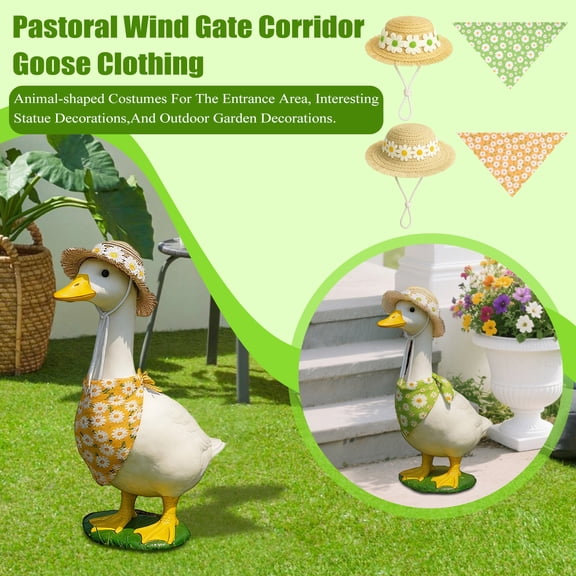 Animal Garden Statue Decorative Outdoor Yard Sculpture Cute Animal Entrance Decoration for Lawn Patio Garden Decor