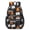 Basketball and Flame Gray Pattern, variant on Basketball and Hoop White Pattern 17" Waterproof Oxford School Backpacks for Teens, S-Shape Padded Straps, for School, Travel, Hiking, Camping