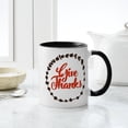 thumbnail image 4 of CafePress - Give Thanks - 11 oz Ceramic Mug - Novelty Coffee Tea Cup, 4 of 4