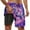Purple, variant on Swim Trunks Men Compression Liner Quick Dry Expandable Waist Stretch Bathing Suit Printing Loose&nbsp;fit Compression Liner Swimwear,Purple,XXXXXL