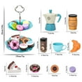 thumbnail image 3 of YOPTOP 38 Pieces Unique Pretend Interactive Tea Party Set for Girls Childrens, 3 of 7