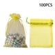 thumbnail image 3 of 100 Bolsas De Organza Bolsitas De Regalo De Organza Bolsa De Almacenamiento Para Joyas Regalos Bodas Dulces 3,5 X 2,5 Pulgadas, 3 of 3