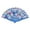Sky Blue, variant on Partheme Spanish Hand Fan Handheld Fans for Women Floral Spanish Folding Fan Foldable Fan Vintage Fans Handheld Hand Fan for Wedding and Party Decoration , Red