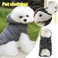 thumbnail image 5 of Fleece Lined Warm Dog Jacket for Puppy Winter Cold Weather, Soft Windproof Small Dog Coat - Dark Gray,S, 5 of 8