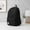black, variant on Solid Color Casual Backpack Set, Trendy Street Style Large Capacity Daypack for Men Women Teens, Student Backpack Bundle with 5 Random File Folders & 12 Dual Tip Marker Pens