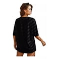 thumbnail image 3 of Playera Oversize Algodón Mujer Casual Deportiva Gym Yoga, 3 of 6