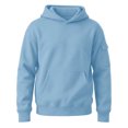 thumbnail image 5 of Vmberlty Kids Oversized Hooded Sweatshirts Teen Boys Solid Color Long Sleeve Hoodies with Functional Pockets Breathable Casual Daily Outdoor Tops, 5 of 6