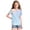 #A12-Blue, variant on Abcomgle Girls Top 14-16 Crewneck Tie Dye Girls Shirts Summer Short Sleeve Toddler T-Shirt Fashion Cotton Tops,Multicolor,11-12Years