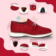 thumbnail image 3 of LIBERTYZENO Little & Big Boys Soft Velvet Casual Slip On Shoes Walking Boy Kids Shoes, Red, 3 of 7