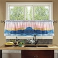 thumbnail image 4 of Yayeee Kitchen Curtains Tier Set of 2 Light Filtering 57"x24" Over Sink Window Panels, Abstract Painting, 4 of 7