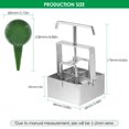 thumbnail image 2 of Bloqueador de suelos portátil Herramienta de Bloqueo de suelo de suelos de 2 pulgadas con dibujos dibujos para el jardín cultivando plántulas y cultivar suelo, 2 of 6