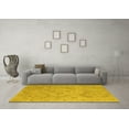 thumbnail image 3 of Ahgly Company Indoor Rectangle Abstract Yellow Modern Area Rugs, 5' x 7', 3 of 4