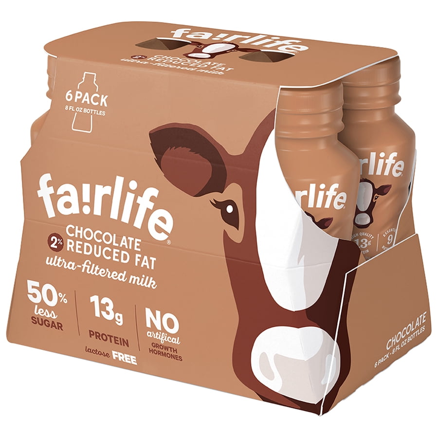 Fairlife Ultra-filtered Milk 2 Reduced Fat Chocolate 8 Fl Oz 6 Count - Walmartcom