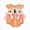 Orange, variant on 0-3 Months Newborn Baby Halloween Outfit Embroidery Bubble Romper Short Sleeve Jumpsuit Infant Cute Clothes One-Piece Romper Newborn Pajamas