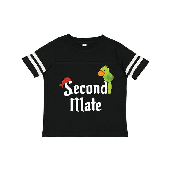 Inktastic Second Mate pirate with parrot and bandanna Boys or Girls Toddler T-Shirt