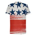 thumbnail image 5 of Snoarin Chandails en Molleton pour Hommes Mode Hommes Manches Courtes Col Rond T-Shirt Imprimé Décontracté Blouse 4 Juillet Chemises pour Hommes en Solde, 5 of 5
