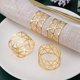 thumbnail image 4 of 12 anillos para servilletas de mesa, anillos de metal para servilletas, anillos para servilletas, decoración para mesa de cena para bodas., 4 of 7