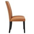 thumbnail image 3 of Modway Parcel Dining Faux Leather Side Chair in Tan, 3 of 8