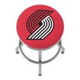 thumbnail image 5 of Trademark Gameroom Portland Trail Blazers City Chrome Ribbed Barstool, 5 of 5