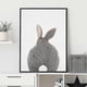 thumbnail image 3 of Rabbit Rabbit Tail Wall Art Picture Woodland Animals Canvas - Poster Nursery, 3 of 5