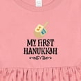 thumbnail image 4 of Inktastic My 1st Hanukkah Dreidel Girls Baby Dress, 4 of 5