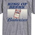 thumbnail image 3 of Budweiser - Retro King of Beers - Men's Short Sleeve Graphic T-Shirt, 3 of 5