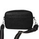 thumbnail image 1 of Bolso De Hombro De Cuero Bolso cruzados clásicos de mensajero pequeño de PU sólido de viaje (Negro), 1 of 6