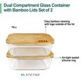 thumbnail image 3 of Contenedores para Alimentos Urban Green Paquete de 2 de 2260ml con Tapa de Bambú, 3 of 7
