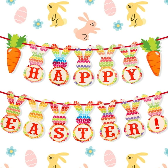 Easter Bunny Banner Happy Easter Banner