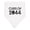 White and Black, variant on Inktastic Class of 2044 Childrens Future Graduate Baby Bandana Bib