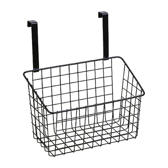 Grid Storage Baskets,Over Cabinet Door Organizer,Wire Basket Hanging Storage Organizer for Kitchen & Bathroom, Holds , Body
