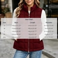 thumbnail image 3 of Edvintorg Women's Winter Waistcoat Sleeveless Zip up Puffer Jacket Lightweight Padded Vest with Pockets Fall Outerwear, 3 of 6