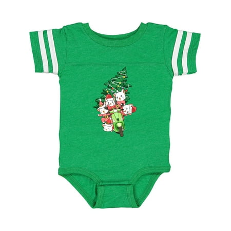 

Inktastic Kawaii Cats Christmas Scooter Gift Baby Boy or Baby Girl Bodysuit