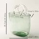 thumbnail image 2 of Cesta de transporte con forma de bolsa, jarrón de cristal verde, flores acuáticas, flores secas, adorno, pecera, decoración del hogar, 2 of 5
