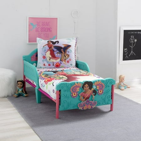 Disney Elena of Avalor Bold and Brave 4 Piece Toddler Bedding Set,