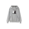 thumbnail image 1 of Sudadera con capucha Hugo Manga larga Gris XL para mujer, 1 of 4